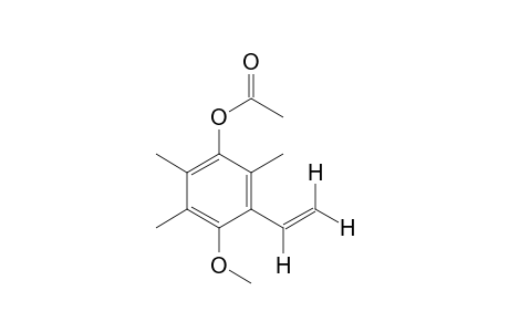 4-methoxy-2,3,6-trimethyl-5-vinylphenol, acetate