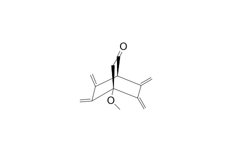 4-METHOXY-5,6,7,8-TETRAMETHYLIDENEBICYCLO-[2.2.2]-OCT-2-ONE