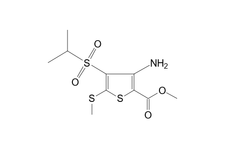 3-amino-4-(isopropylsulfonyl)-5-(methylthio)-2-thiophenecarboxylic acid, methyl ester