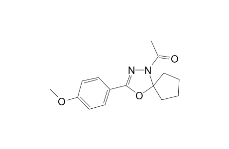 1-[3-(4-Methoxy-phenyl)-4-oxa-1,2-diaza-spiro[4.4]non-2-en-1-yl]-ethanone