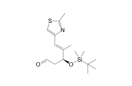 (E,3S)-3-[tert-butyl(dimethyl)silyl]oxy-4-methyl-5-(2-methyl-1,3-thiazol-4-yl)pent-4-enal