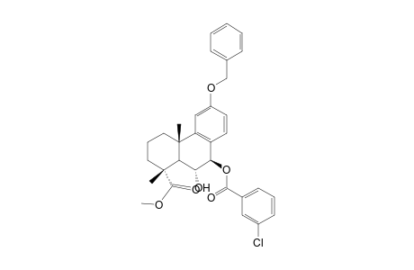 Methyl 12-benzyloxy-7.beta.-(3'-chlorobenzoyloxy)-6-.alpha.-hydroxypodocarpa-8,11,13-trien-19-oate