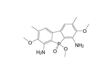 5H-Benzo[b]phosphindole-4,6-diamine, 3,5,7-trimethoxy-2,8-dimethyl-, 5-oxide