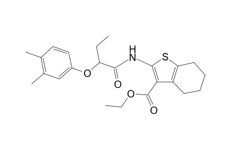 Ethyl 2-{[2-(3,4-dimethylphenoxy)butanoyl]amino}-4,5,6,7-tetrahydro-1-benzothiophene-3-carboxylate