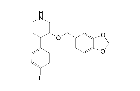3-(1,3-Benzodioxol-5-ylmethoxy)-4-(4-fluorophenyl)piperidine