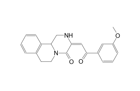 4H-pyrazino[2,1-a]isoquinolin-4-one, 1,2,3,6,7,11b-hexahydro-3-[2-(3-methoxyphenyl)-2-oxoethylidene]-, (3E)-