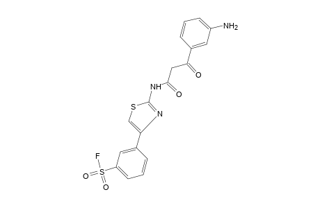 m-{2-[2-(m-aminobenzoyl)acetamido]-4-thiazolyl}benzenesulfonyl fluoride