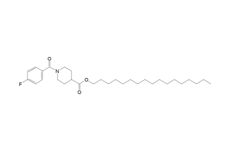 Isonipecotic acid, N-(4-fluorobenzoyl)-, heptadecyl ester