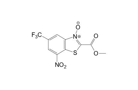 7-nitro-5-(trifluoromethyl)-2-benzothiazolecarboxylic acid, methyl ester, 3-oxide