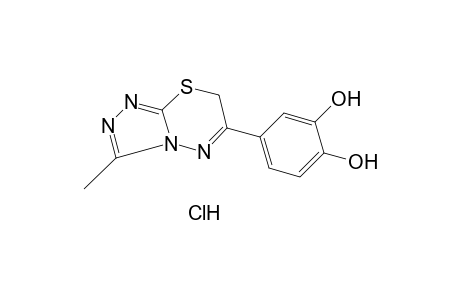 4-(3-methyl-7H-s-triazolo[3,4-b][1,3,4]thiadiazin-6-yl)pyrocatechol, monohydrochloride