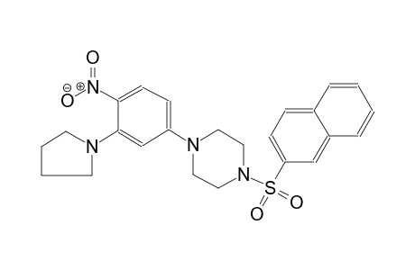 piperazine, 1-(2-naphthalenylsulfonyl)-4-[4-nitro-3-(1-pyrrolidinyl)phenyl]-