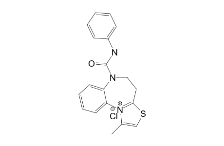 1-METHYL-6-PHENYLAMINOCARBONYL-4H,5H,6H-THIAZOLO-[3,2-A]-[1,5]-BENZODIAZEPIN-11-IUM-CHLORIDE