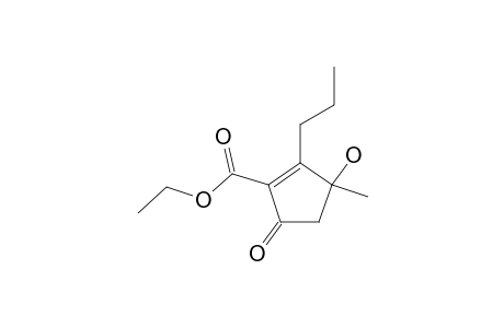 ETHYL-3-HYDROXY-3-METHYL-5-OXO-2-PROPYLCYCLOPENT-1-ENECARBOXYLATE;MINOR-ISOMER