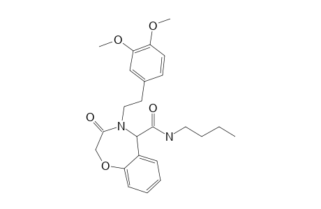 N-Butyl-4-(3,4-dimethoxyphenethyl)-3-oxo-2,3,4,5-tetrahydrobenzo[F][1,4]oxazepine-5-carboxamide