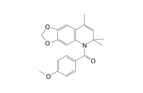 [1,3]Dioxolo[4,5-g]quinoline, 5,6-dihydro-5-(4-methoxybenzoyl)-6,6,8-trimethyl-