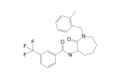 N-[1-(2-Methylbenzyl)-2-oxoazepan-3-yl]-3-(trifluoromethyl)benzamide