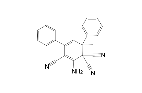 1-Amino-2,6,6-tricyano-3,5-diphenyl-5-methylcyclohexa-1,3-diene