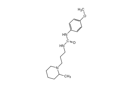 1-(p-methoxyphenyl)-3-[3-(2-methylpiperidino)propyl]urea