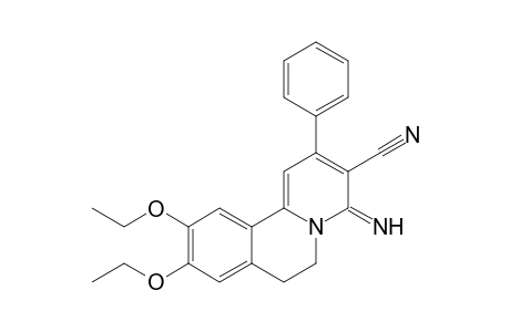 9,10-Diethoxy-6,7-dihydro-4-imino-2-phenyl-4H-benzo[quinolizine-3-carbonitrile