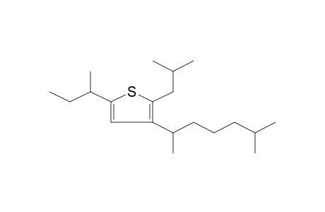 5-(2'-BUTYL)-3-(2'-6'-METHYLHEPTYL))-2-(2'-METHYLPROPYL)THIOPHENE