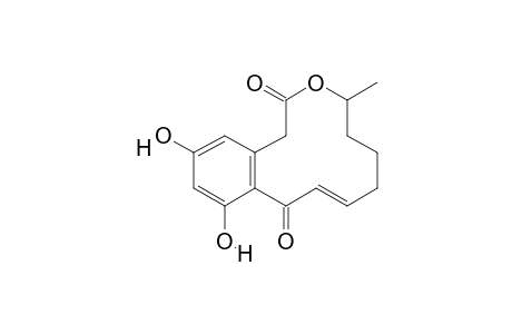 13,15-dihydroxy-5-methyl-4-oxabicyclo[10.4.0]hexadeca-1(12),9,13,15-tetraene-3,11-quinone