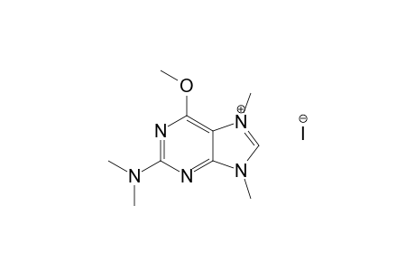 6-Methoxy-7,9-dimethyl-2-dimethylaminopurine iodide