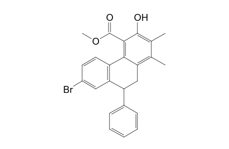 Methyl 3-Hydroxy-7-bromo-9-phenyl-1,2-dimethyl-9,10-dihydro-phenanthrene-4-carboxylate