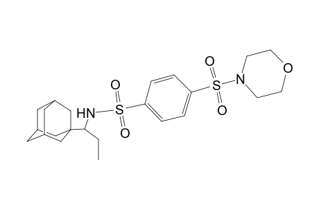 N-[1-(1-adamantyl)propyl]-4-(4-morpholinylsulfonyl)benzenesulfonamide