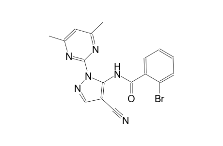 2-bromo-N-[4-cyano-1-(4,6-dimethyl-2-pyrimidinyl)-1H-pyrazol-5-yl]benzamide