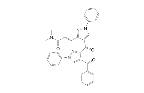 1-[4-(4-benzoyl-1-phenyl-1H-pyrazole-3-carbonyl)-1-phenyl-1H-pyrazol-3-yl]-3-dimethylamino-propenone