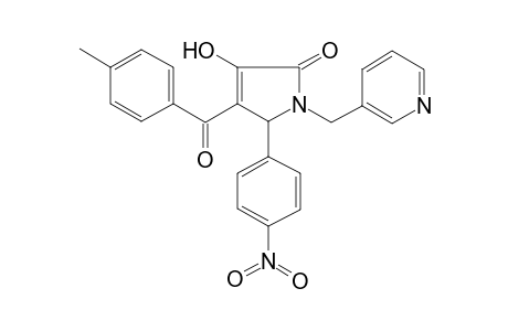 3-Hydroxy-4-(4-methyl-benzoyl)-5-(4-nitro-phenyl)-1-pyridin-3-ylmethyl-1,5-dihydro-pyrrol-2-one