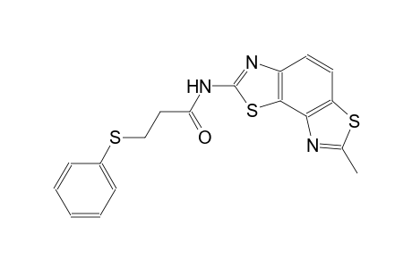 N-(7-methylbenzo[1,2-d:3,4-d']bis(thiazole)-2-yl)-3-(phenylthio)propanamide