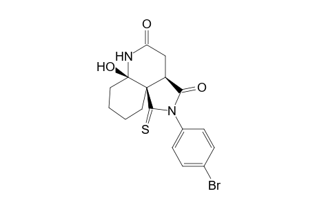 (3AR,6ARS,10ARS)-2-(4-BROMOPHENYL)-6A-HYDROXY-1-THIOXO-DODECAHYDRO-PYRROLO-[3,4-D]-QUINOLINE-3,5-DIONE