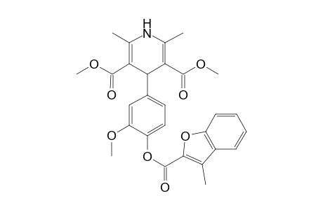 3,5-Pyridinedicarboxylic acid, 1,4-dihydro-4-[3-methoxy-4-[[(3-methyl-2-benzofuranyl)carbonyl]oxy]phenyl]-2,6-dimethyl-, dimethyl ester