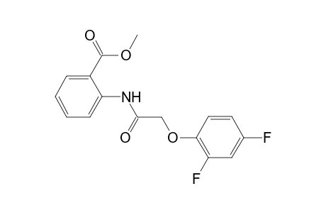 Benzoic acid, 2-[[(2,4-difluorophenoxy)acetyl]amino]-, methyl ester