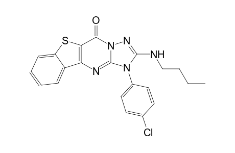 2-Butylamino-1-(4-chlorophenyl)-benzo[4,5]thieno[3,2-d]-[1,2,4]triazolo[1,5-a]pyrimidin-5(1H)-one