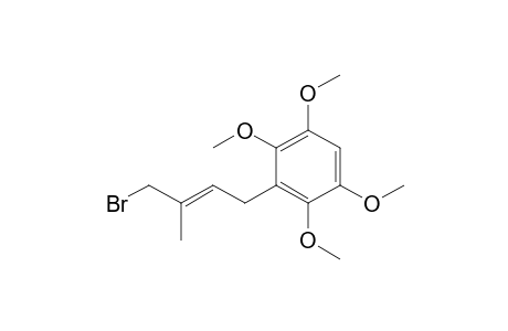 3-[(E)-4-bromanyl-3-methyl-but-2-enyl]-1,2,4,5-tetramethoxy-benzene