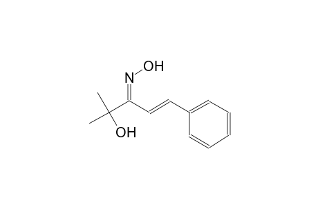 (1E,3E)-4-hydroxy-4-methyl-1-phenyl-1-penten-3-one oxime