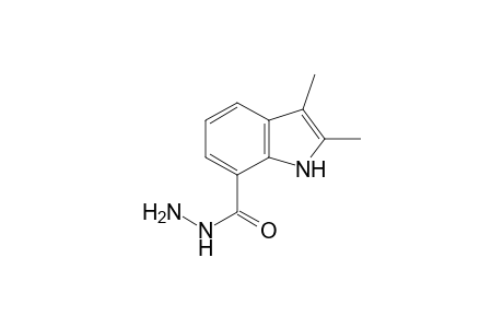 2,3-dimethylindole-7-carboxylic acid, hydrazide