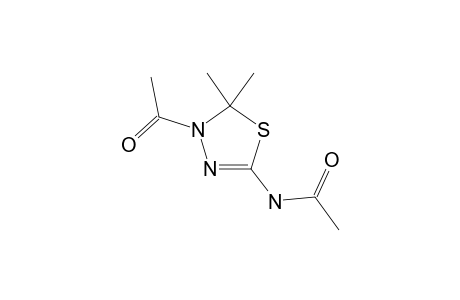 N-(4-acetyl-5,5-dimethyl-deltasquare-1,3,4-thiadiazolin-2-yl)acetamide