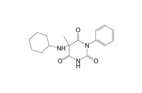 5-CYCLOHEXYLAMINO-5-METHYL-1-PHENYLBARBITURIC-ACID