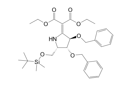 Diethyl (3R,4R,5S)-2-[3,4-Dibenzyloxy-5-(t-butyldimethylsiloxy)methylpyrrolidin-2-ylidene]malonate