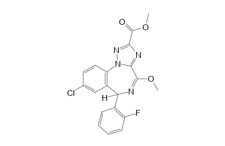 8-chloro-6-(o-fluorophenyl)-4-methoxy-6H-s-triazolo[1,5-a][1,4]benzodiazepine-2-carboxylic acid, methyl ester