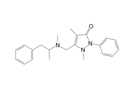 2,4-Dimethyl-3-{[methyl(alpha-methylphenethyl)amino]methyl}-1-phenyl-3-pyrazolin-5-one