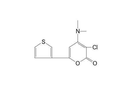 3-chloro-4-(dimethylamino)-6-(3-thienyl)-2H-pyran-2-one