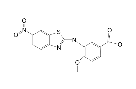 4-methoxy-3-[(6-nitro-1,3-benzothiazol-2-yl)amino]benzoic acid