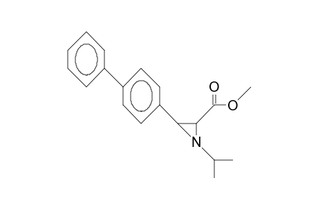 1-Isopropyl-cis-3-(4-biphenyl)-aziridine-2-carboxylic acid, methyl ester