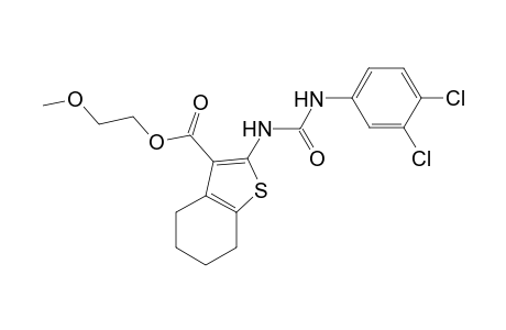 2-Methoxyethyl 2-{[(3,4-dichloroanilino)carbonyl]amino}-4,5,6,7-tetrahydro-1-benzothiophene-3-carboxylate