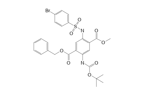 1-Benzyl 4-Methyl 5-[(p-bromobenzenesulfonyl)amino]-2-[(t-butoxycaronyl)amino]-terephthalate