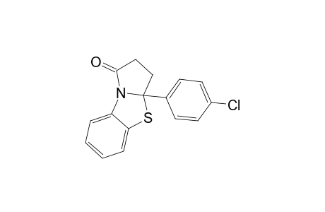 3A-(4-CHLOROPHENYL)-1,2,3,3A-TETRAHYDROPYRROLO-[2,1-B]-BENZOTHIAZOL-1-ONE